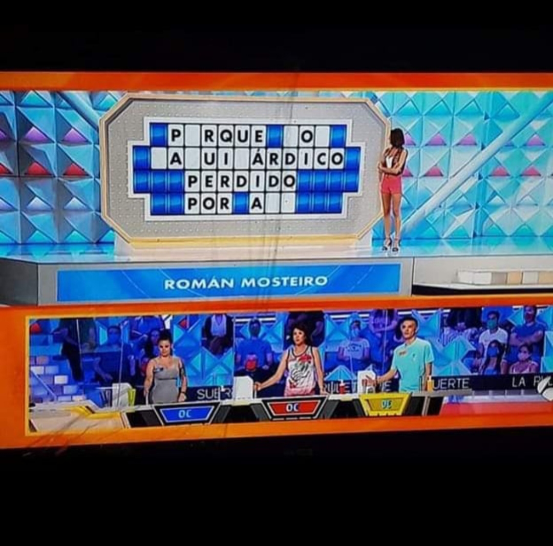Canción de Román Mosteiro en la ruleta de la suerte